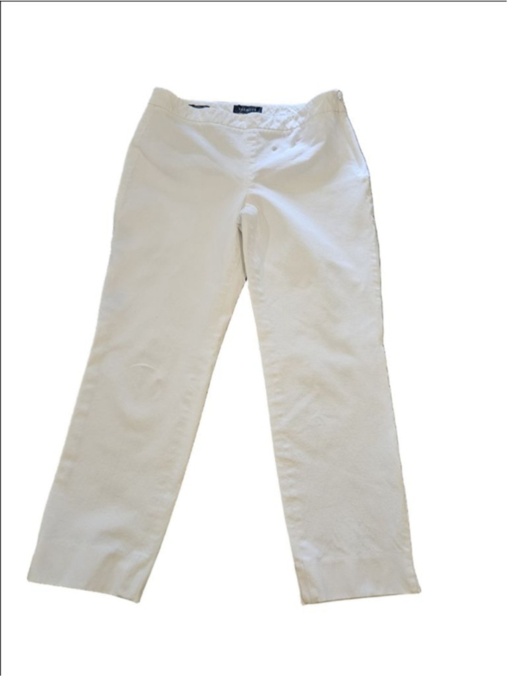 Women's Talbots Chatham Ankle Pants 8P White